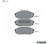 BRAKE PAD SET DISC BRAKE T1508N FOR KIA SORENTO/VAN D4CB 2.5L G4JS 2.4L 4cyl