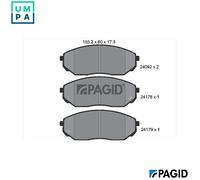 PAGID T1508N Brake pad set