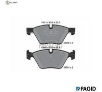 BRAKE PAD SET DISC BRAKE T1509N FOR BMW 3/Convertible/E9/E92/E90/E91 N47D20 2.0L
