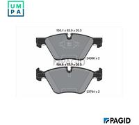 BRAKE PAD SET DISC BRAKE T1509N FOR BMW 3/Convertible/E9/E92/E90/E91 N47D20 2.0L