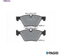 BRAKE PAD SET DISC BRAKE T1509N FOR BMW 3/Convertible/E9/E92/E90/E91 N47D20 2.0L