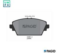 PAGID T1511N Brake pad set