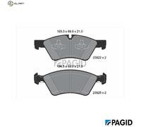 PAGID T1516N Brake pad set