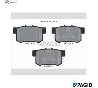 PAGID T1521N Brake pad set