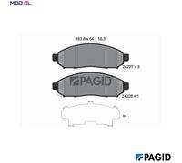 BRAKE PAD SET DISC BRAKE T1522N FOR NISSAN XTERRA PATHFINDER/III NAVARA/NP300