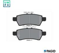 BRAKE PAD SET DISC BRAKE T1523N FOR NISSAN XTERRA PATHFINDER/III/VAN NAVARA 2.5L