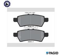 BRAKE PAD SET DISC BRAKE T1523N FOR NISSAN XTERRA PATHFINDER/III/VAN NAVARA 2.5L