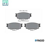PAGID T1526N Brake pad set