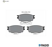 PAGID T1526N Brake pad set