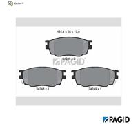 PAGID T1526N Brake pad set