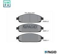 PAGID T1527N Brake pad set
