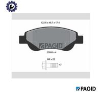 BRAKE PAD SET DISC BRAKE T1531N FOR PEUGEOT TOYOTA CITROËN CFB /CFA 1.0L 3cyl C1