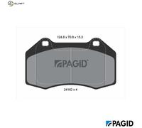 BRAKE PAD SET DISC BRAKE T1532N FOR RENAULT CLIO/III MEGANE ALPINE 2.0L 4cyl