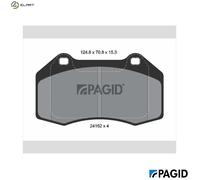 BRAKE PAD SET DISC BRAKE T1532N FOR RENAULT CLIO/III MEGANE ALPINE 2.0L 4cyl