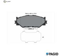 PAGID T1541N Brake pad set