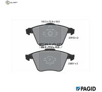 PAGID T1547N Brake pad set
