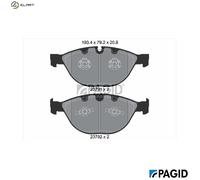 BRAKE PAD SET DISC BRAKE T1550N FOR ROLLS-ROYCE PHANTOM/VII/Drophead BMW 6.7L