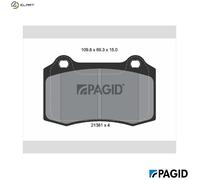 PAGID T1554N Brake pad set