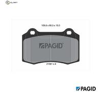 PAGID T1554N Brake pad set