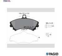 PAGID T1564N Brake pad set
