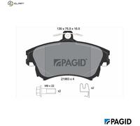 PAGID T1565N Brake pad set