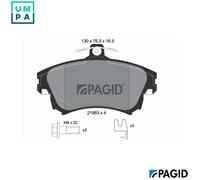 PAGID T1565N Brake pad set