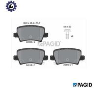 BRAKE PAD SET DISC BRAKE T1569N FOR HONDA CIVIC/VIII/Hatchback R18A2 1.8L 4cyl