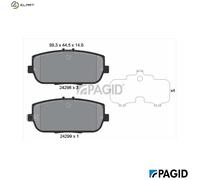 BRAKE PAD SET DISC BRAKE T1572N FOR FIAT MAZDA MX-5/RF/Targa/IV/III ABARTH