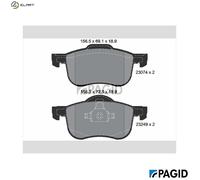 BRAKE PAD SET DISC BRAKE T1579N FOR VOLVO S80 S60 XC70/Cross/Country V70/II 2.0L