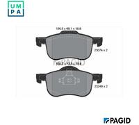 BRAKE PAD SET DISC BRAKE T1579N FOR VOLVO S80 S60 XC70/Cross/Country V70/II 2.0L
