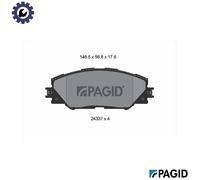 PAGID T1581N Brake pad set