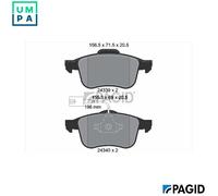 PAGID T1585N Brake pad set
