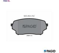 PAGID T1590N Brake pad set