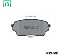 PAGID T1590N Brake pad set