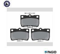 PAGID T1593N Brake pad set