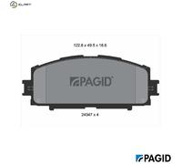 PAGID T1601N Brake pad set