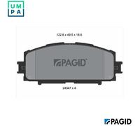 PAGID T1601N Brake pad set