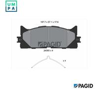 PAGID T1605N Brake pad set