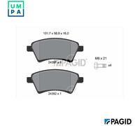 BRAKE PAD SET DISC BRAKE T1616N FOR SUZUKI SX4/CLASSIC FIAT M16A9HX 1.6L 4cyl