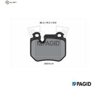 PAGID T1620N Brake pad set
