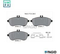 BRAKE PAD SET DISC BRAKE T1622N FOR MERCEDES-BENZ C-CLASS/T-Model SLK E-CLASS