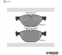 BRAKE PAD SET DISC BRAKE T1628N FOR BMW X5/E70 X6/F16/F86/E71/E72 M57D30A 3.0L