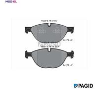 BRAKE PAD SET DISC BRAKE T1628N FOR BMW X5/E70 X6/F16/F86/E71/E72 M57D30A 3.0L