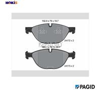 BRAKE PAD SET DISC BRAKE T1628N FOR BMW X5/E70 X6/F16/F86/E71/E72 M57D30A 3.0L