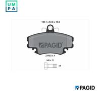 PAGID T1629N Brake pad set