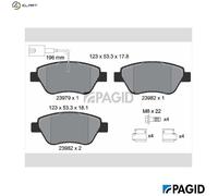 PAGID T1648N Brake pad set