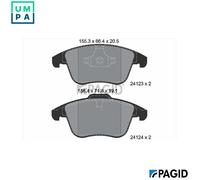 PAGID T1653N Brake pad set