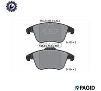 PAGID T1653N Brake pad set