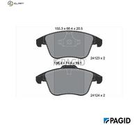PAGID T1653N Brake pad set