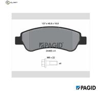 PAGID T1655N Brake pad set